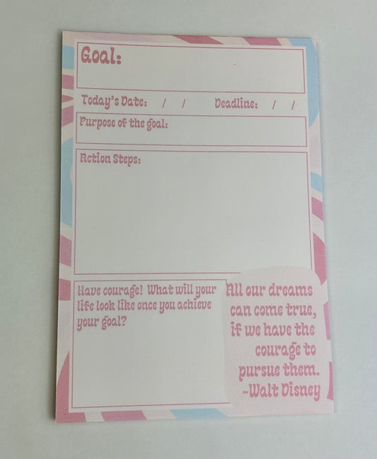 Goals Notepad